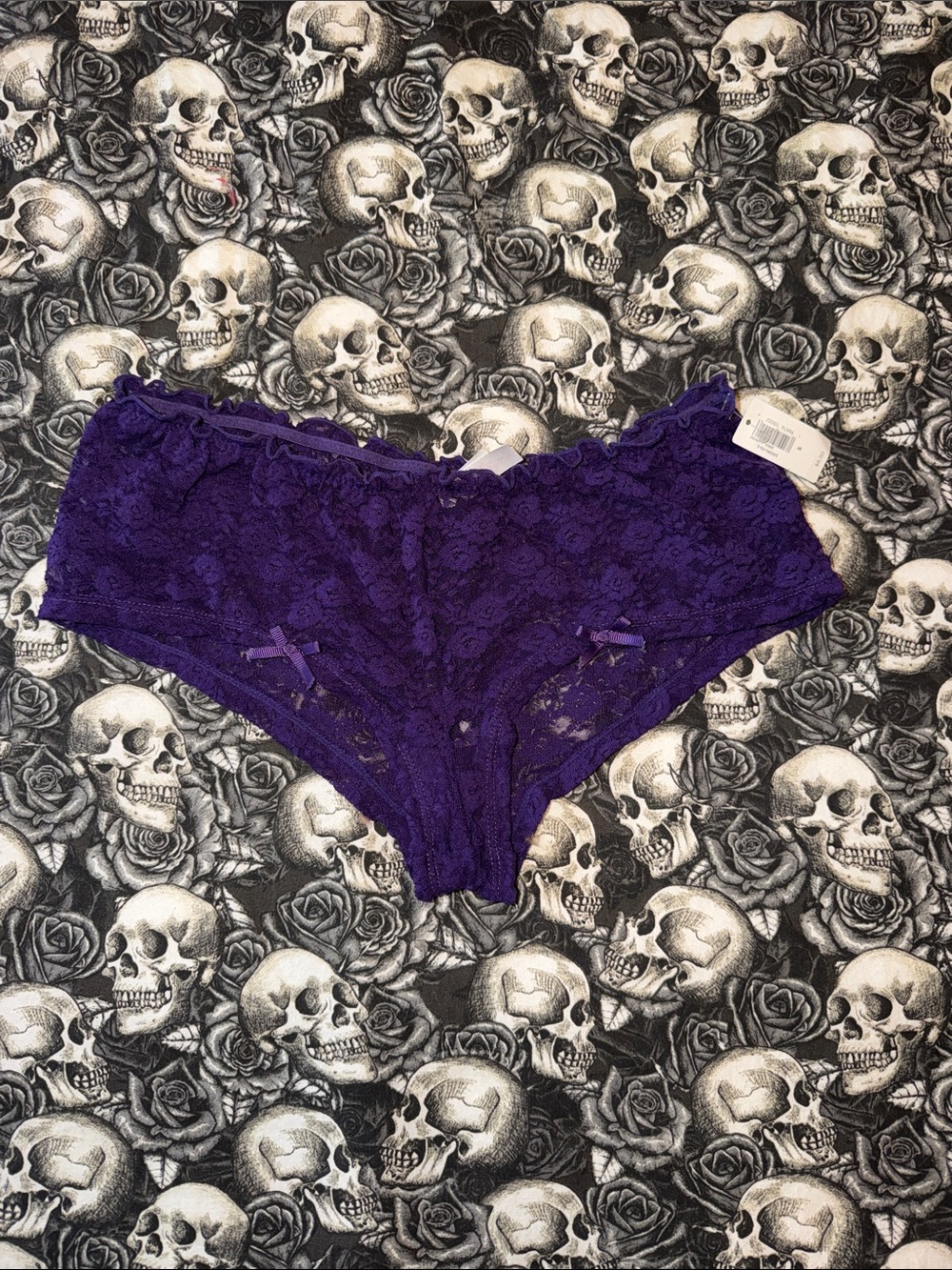 Xhilaration Purple Lace Boyshort Panty size small